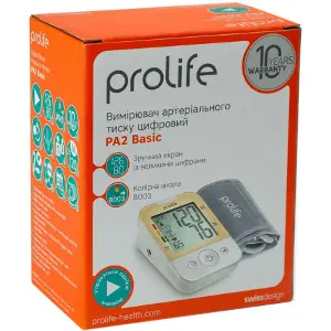 Тонометр Prolife(ПроЛайф) електр.PA2 Basic автомат Тонометр Prolife(ПроЛайф) електр.PA2 Basic автомат