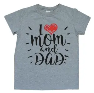 Футболка I love mama papa Спиногриз р.122 сіра Футболка I love mama papa Спиногриз р.122 сіра