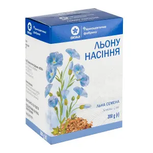 Льону насіння 200 г пачка Льону насіння 200 г пачка