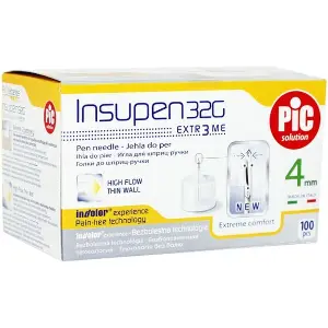 Голка інсул. Insupen (Інсупен) 32Gx4мм №100 Голка інсул. Insupen (Інсупен) 32Gx4мм №100