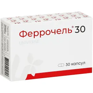 Феррочель капс.300 мг №30 Феррочель капс.300 мг №30