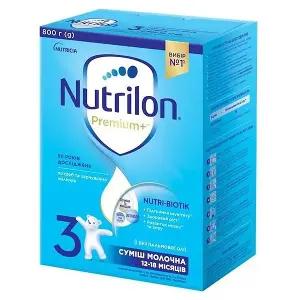 Смесь молочная Nutrilon (Нутрилон) 3 Premium+ от 12 до 18 мес. 800 г Смесь молочная Nutrilon (Нутрилон) 3 Premium+ от 12 до 18 мес. 800 г