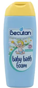 Пена для купания Becutan для детей с D-пантенолом и экстрактами ромашки и пшеничных зародышей, 200 мл Пена для купания Becutan для детей с D-пантенолом и экстрактами ромашки и пшеничных зародышей, 200 мл
