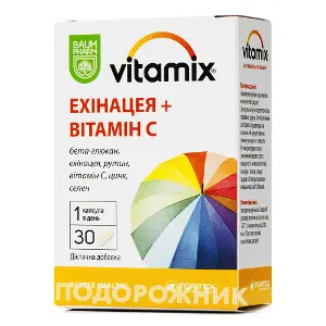 Витамикс эхинацея+витамин С капс. №30 Баум Фарм Витамикс эхинацея+витамин С капс. №30 Баум Фарм