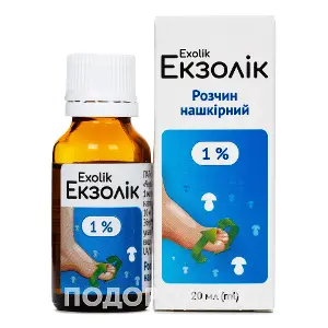 Экзолик р-р нашк. 1% 20мл Баум Фарм Экзолик р-р нашк. 1% 20мл Баум Фарм