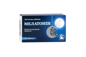 Мелатонін капс. м'які жел. 3мг №30 Др.Бауер Мелатонін капс. м'які жел. 3мг №30 Др.Бауер
