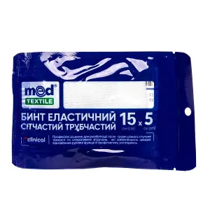 Бинт еластичний Медтекстиль сітчастий трубчастий 5см*15см №1 Бинт еластичний Медтекстиль сітчастий трубчастий 5см*15см №1