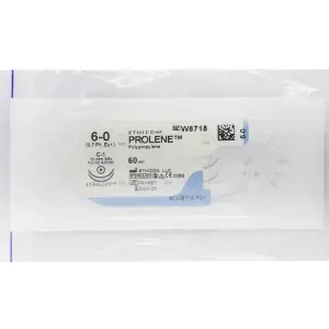 Пролен 6 кол. блакитний Taper Point 2*13мм 3/8 кола 60см W8718 - Екомед Пролен 6 кол. блакитний Taper Point 2*13мм 3/8 кола 60см W8718 - Екомед