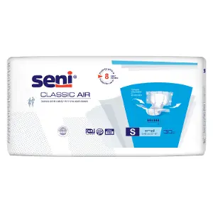 Пидгузки для взрослых Seni (Сени) Classic AIR Small (Класик Смол) размер S/1 30 шт Пидгузки для взрослых Seni (Сени) Classic AIR Small (Класик Смол) размер S/1 30 шт