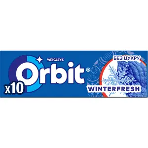 Жувальна гумка ORBIT (Орбіт) Winterfresh (Вінтерфреш) 10 шт Жувальна гумка ORBIT (Орбіт) Winterfresh (Вінтерфреш) 10 шт