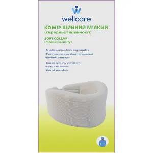 Бандаж на шийний відділ (комір) WellCare (ВеллКеа) модель 12001 м'який розмір XS Бандаж на шийний відділ (комір) WellCare (ВеллКеа) модель 12001 м'який розмір XS