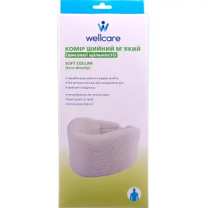 Бандаж на шийний відділ (комір) WellCare (ВеллКеа) модель 12002 високої щільності розмір М Бандаж на шийний відділ (комір) WellCare (ВеллКеа) модель 12002 високої щільності розмір М