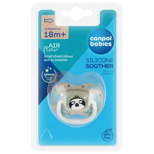 Пустышка силиконовая CANPOL (Канпол) артикул 34/920_leni симметричная от 0 до 6 месяцев Exotic ленивец 1 шт Пустышка силиконовая CANPOL (Канпол) артикул 34/920_leni симметричная от 0 до 6 месяцев Exotic ленивец 1 шт