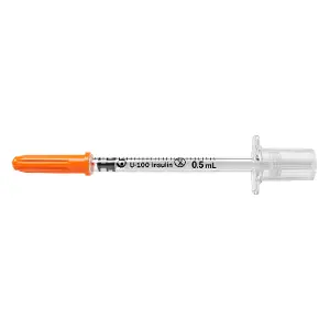 Шприц 0,5 мл инсулиновый с интегрированной (несъёмной) иглой U-100 Embecta Micro-Fine (Микро Файн) размер 30G (0,30 x 8 мм) 1 шт Шприц 0,5 мл инсулиновый с интегрированной (несъёмной) иглой U-100 Embecta Micro-Fine (Микро Файн) размер 30G (0,30 x 8 мм) 1 шт