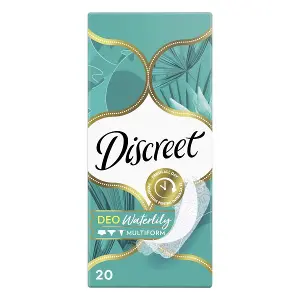 Прокладки ежедневные гигиенические женские DISCREET DEO WATER LILY №20 Прокладки ежедневные гигиенические женские DISCREET DEO WATER LILY №20