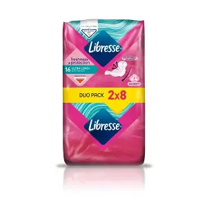 Гігієнічні прокладки LIBRESSE INVISIBLE ULTRA CLIP SUPER №16 Гігієнічні прокладки LIBRESSE INVISIBLE ULTRA CLIP SUPER №16