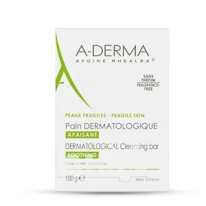 Мило дерматологічне A-DERMA на безмильній основі з екстрактом вівса реальба 100 г Мило дерматологічне A-DERMA на безмильній основі з екстрактом вівса реальба 100 г