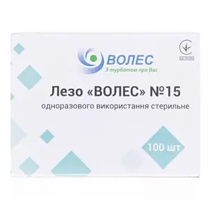 Лезвие хир. д/скальп. №15 100ШТ Лезвие хир. д/скальп. №15 100ШТ