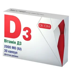 Витамин д3 2000МЕ капс. DR.OM №30 3225 Витамин д3 2000МЕ капс. DR.OM №30 3225