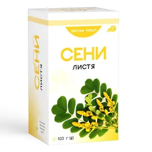 Сени листя пачка з внутрішнім пакетом 100 г Сени листя пачка з внутрішнім пакетом 100 г