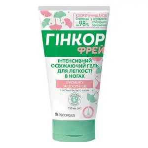 Гінкор Фрей інтенс. освіжаючий гель для легкості в ногах 150 мл Гінкор Фрей інтенс. освіжаючий гель для легкості в ногах 150 мл
