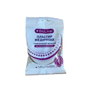 Пластир Biolikar 1,25см х 910см полімерний Пластир Biolikar 1,25см х 910см полімерний