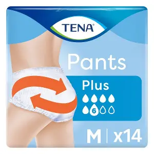 Труси-підгузки для дорослих Tena Pants Plus розмір M №14 Труси-підгузки для дорослих Tena Pants Plus розмір M №14