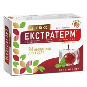 Екстратерм Делюкс льодяники зі смаком морозної вишні №24 Екстратерм Делюкс льодяники зі смаком морозної вишні №24