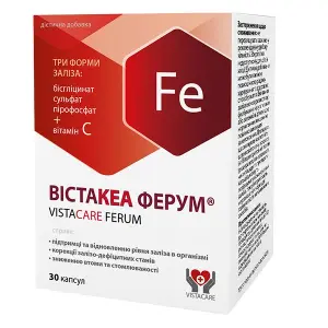 ВИСТАКЕА ФЕРРУМ КАПСУЛЫ №30 ВИСТАКЕА ФЕРРУМ КАПСУЛЫ №30