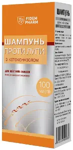 Шамп. п/лупи з кетоконазолом 100мл, Фідем Фарм Шамп. п/лупи з кетоконазолом 100мл, Фідем Фарм