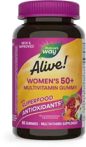 Натурес Вей (Nature's Way) Alive! Women's 50+ Мультивитамины для женщин 50+ пастилки жев. №60 Натурес Вей (Nature's Way) Alive! Women's 50+ Мультивитамины для женщин 50+ пастилки жев. №60