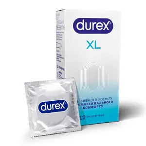 През. латексні Durex XL збільшеного розміру №12 През. латексні Durex XL збільшеного розміру №12