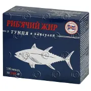 Риб'ячий жир з тунця капсули по 500 мг, 100 шт.