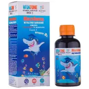 Vitatone (Вітатон) МультіОмега сироп з вітаміном Д3 та цинком зі смаком тропічних фруктів, 165 мл