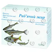 Риб'ячий жир-Тева капсули по 500 мг, 100 шт.