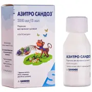 Азитро порошок д/сусп. 200 мг/5 мл. фл. 30 мл
