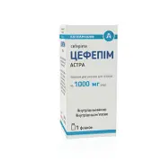 Цефепим-Астра порошок для инъекций по 1000 мг во флаконе