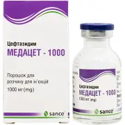 Медацет - 1000 порошок для розчину для ін'єкцій 1000 мг в флаконі