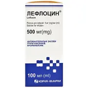 Лефлоцин розчин для інфузій 5 мг/мл, 100 мл