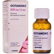 Оспамокс порошок для оральной суспензии 500 мг/5 мл