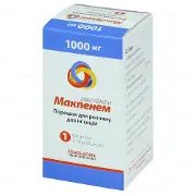Макпенем 1000 порошок для розчину для ін'єкцій по 1000 мг у флаконі, 1 шт.