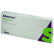 Абактал концентрат для розчину 400 мг в ампулах по 5 мл, 10 шт.