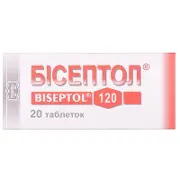 Бісептол таблетки по 100/20 мг, 20 шт.