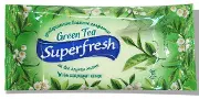 Серветки Superfresh Green Tea вологі антибактеріальні №15