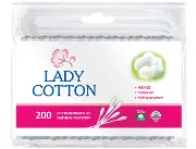Lady Cotton ватные палочки в полиэтиленовой упаковке, 200 шт.