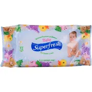 Superfresh cалфетки влажные для детей и мам с витаминным комплексом, 72 шт.