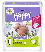 Подгузники Белла Happy Newborn 0-2 кг, 46 шт.