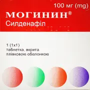 Могинин таблетки для потенции по 100 мг, 1 шт.