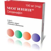 Могінін таблетки для потенції по 100 мг, 4 шт.