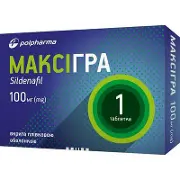 Максігра таблетки для потенції по 100 мг, 1 шт.